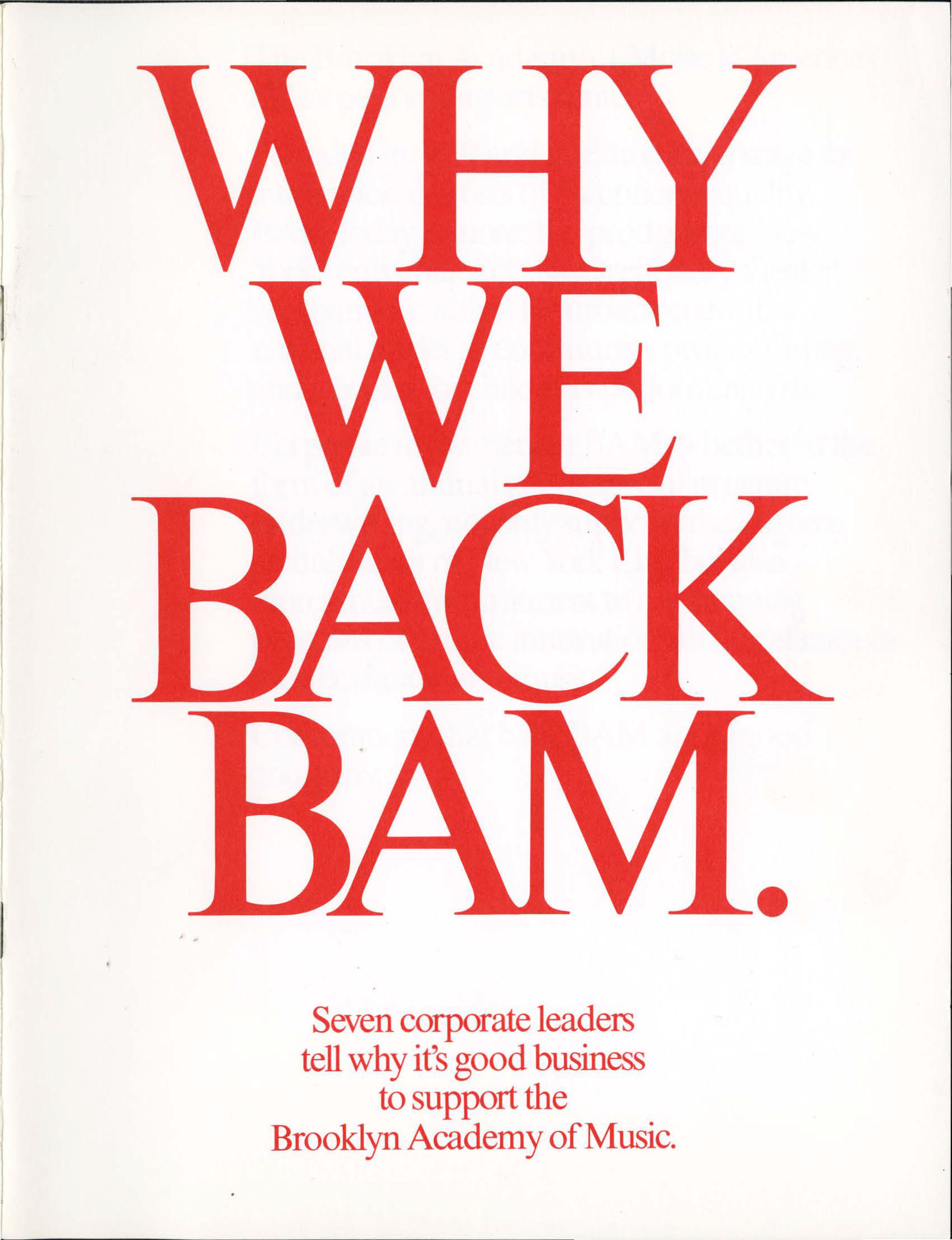 BAM Brochure 1981
